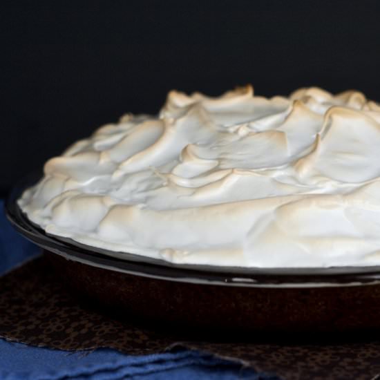 Lemon Meringue Brownie Pie