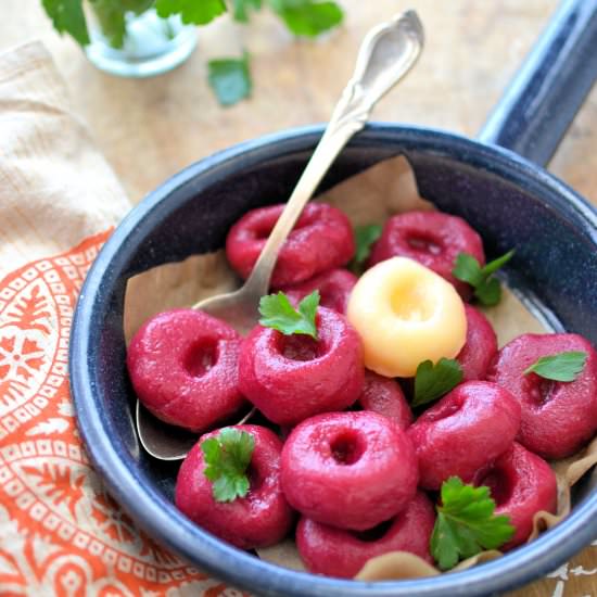 ” Pink ” dumplings