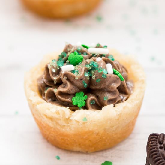 Mint Oreo Cookie Cups