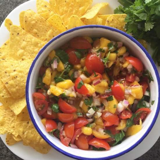 Fresh Mango Tomato Salsa