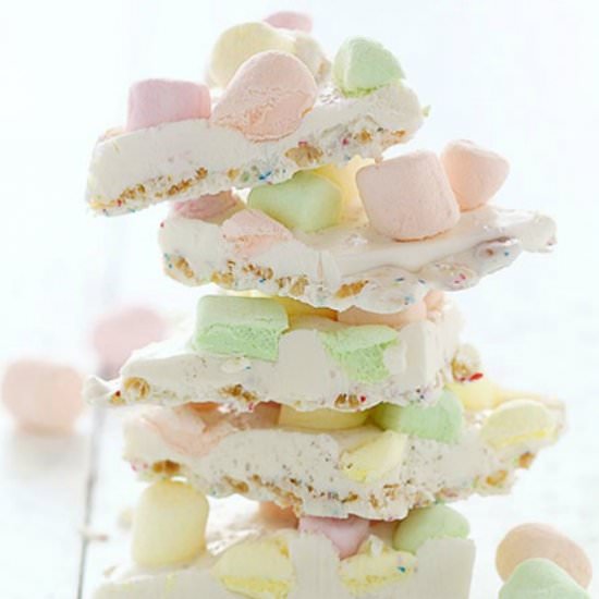 White Chocolate Crispy Bark