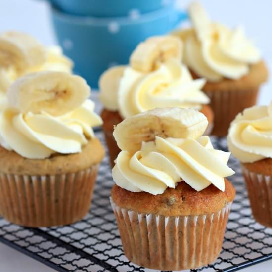 The Most Fabulous Banana Cupcakes