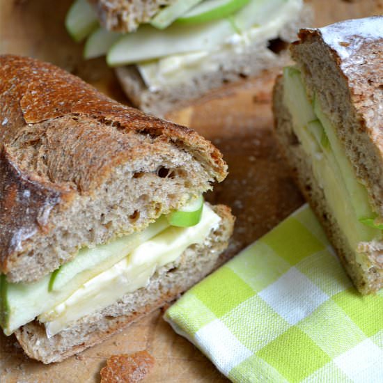 Brie and Apple Sandwich
