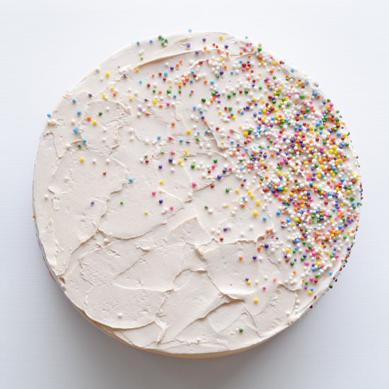 Ombre Vanilla Buttercream Cake