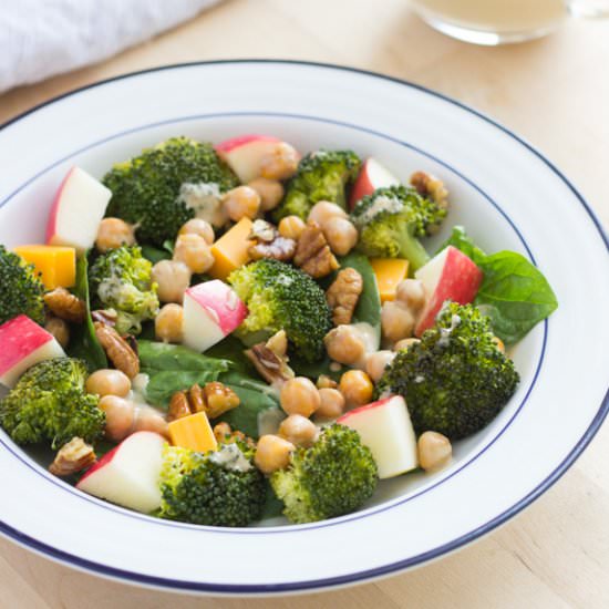 Broccoli, Apple and Cheddar Salad