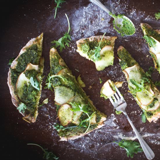 Green Pear Flatbread Pizza