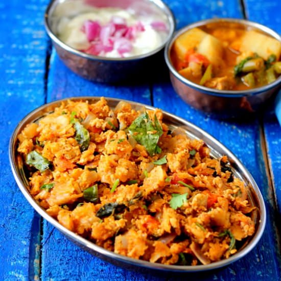 Egg Kothu Parotta