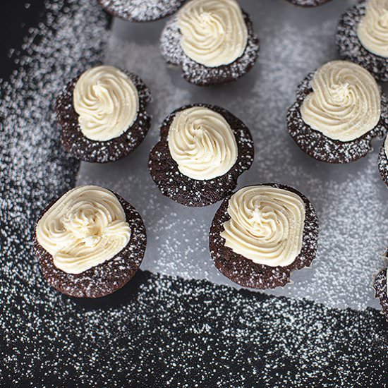 Beer Chocolate Cupcakes