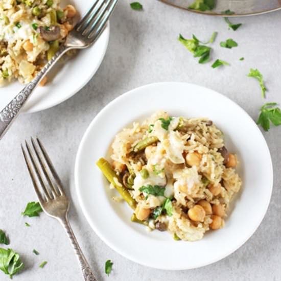 Spring vegetable casserole