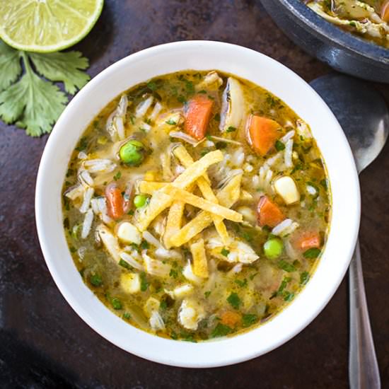 Zesty Chicken & Rice Soup