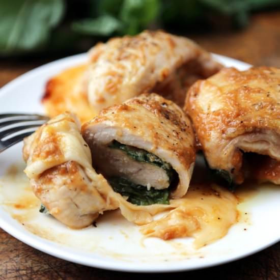 Baked Parmesan Chicken Rolls