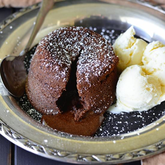 Dark Chocolate Stout Lava Cake