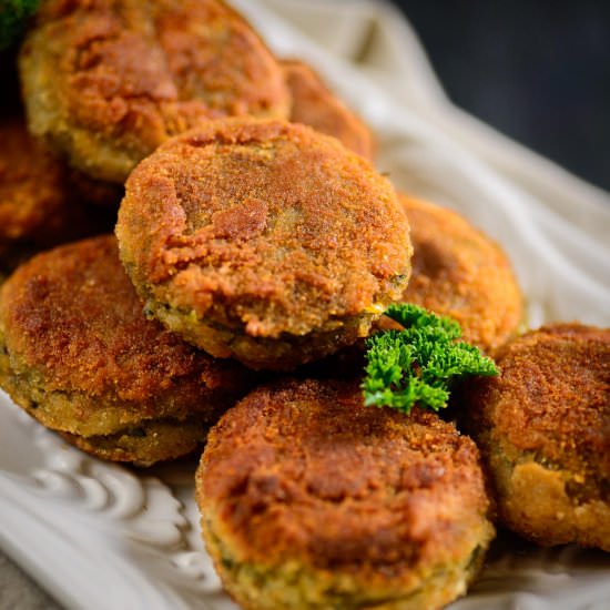 Spinach and Corn Cutlets