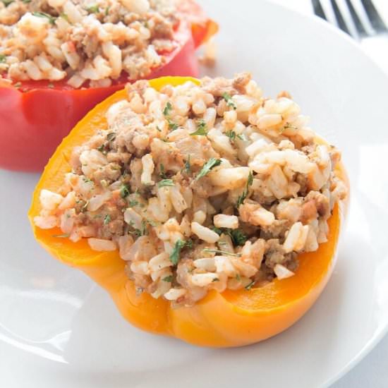Healthy stuffed peppers