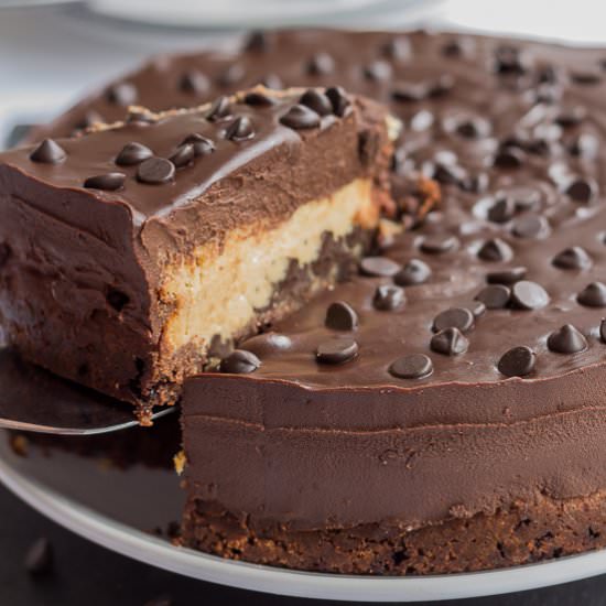 Peanut Butter Choc Chip Cheesecake