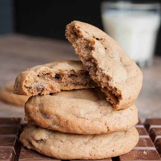 Malted Milk Chocolate Chip Cookies
