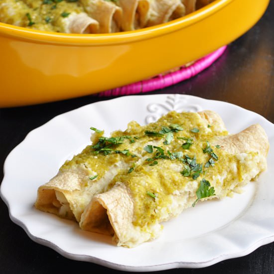 Mashed Potato Enchiladas