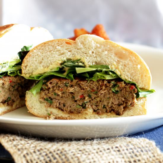 Lamb burgers