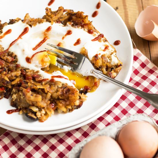 Easy Morning Hash & Eggs