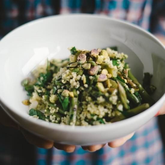 Spring Asparagus + Millet Salad