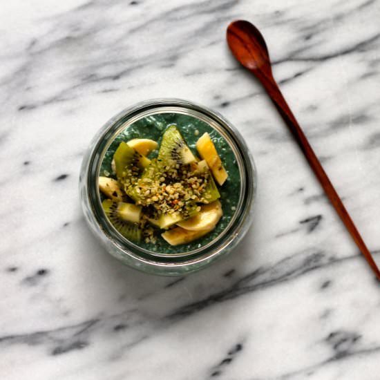 Green Goddess Overnight Oats