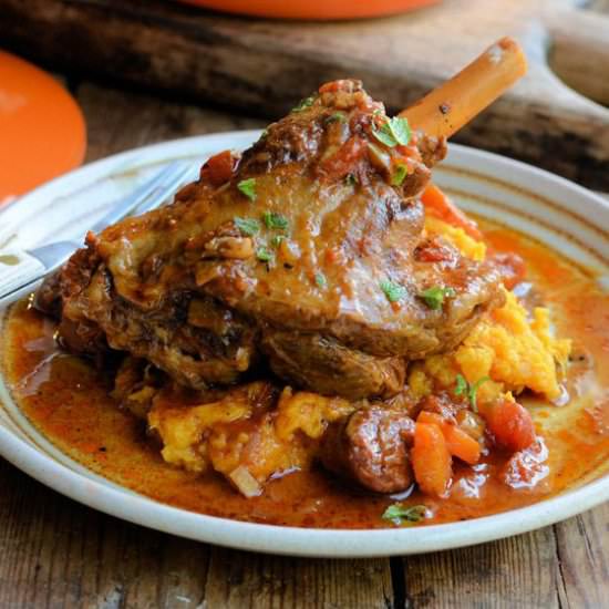 Spanish Style Lamb Shank Casserole
