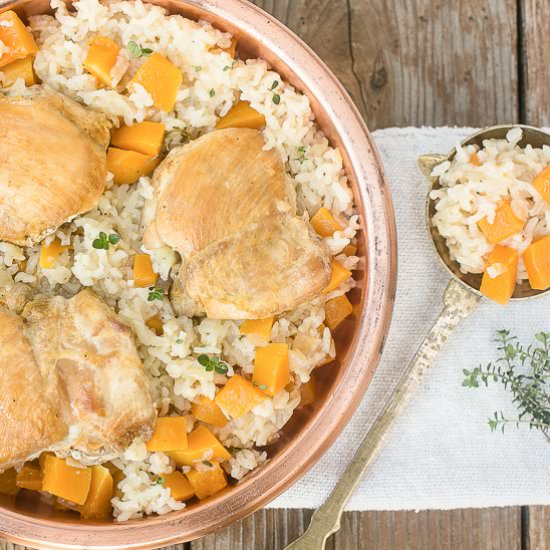 One Pot Chicken and Rice Meal