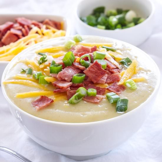 Light Loaded Potato Soup