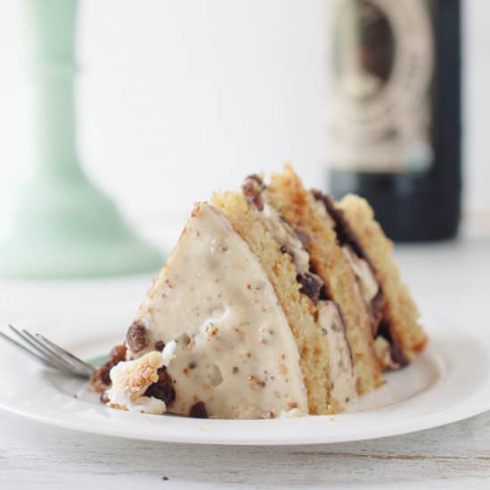 Stout, Pretzel, Marshmallow Cake