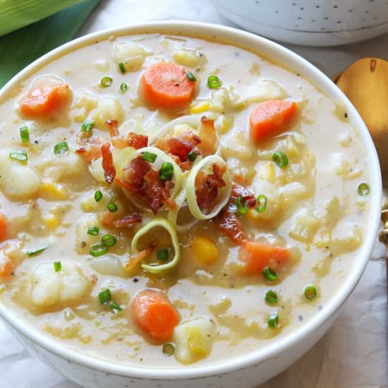 Creamy Vegetable Leek Soup