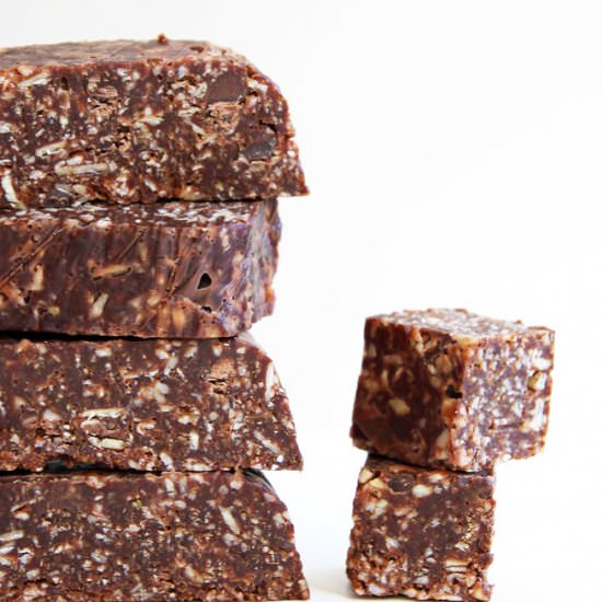 Paleo Chocolate + Nut Bars