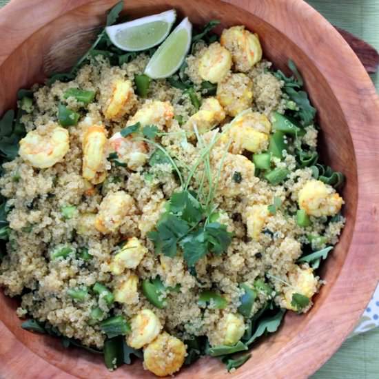 Caribbean Shrimp Quinoa Salad