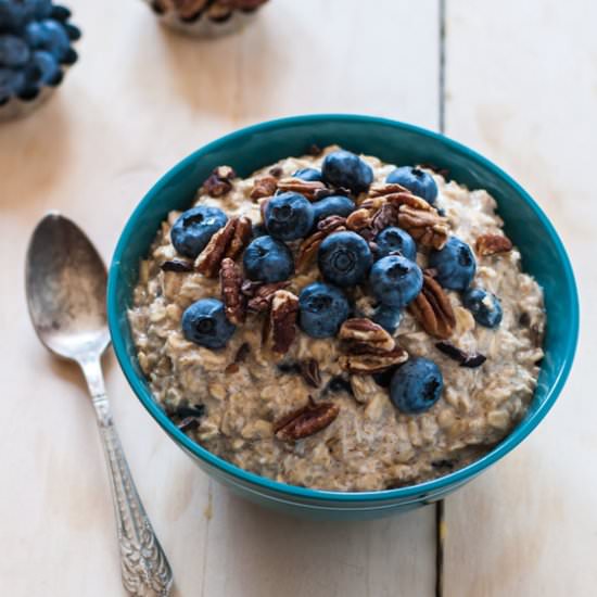 Blueberry Pancake Overnight Oats