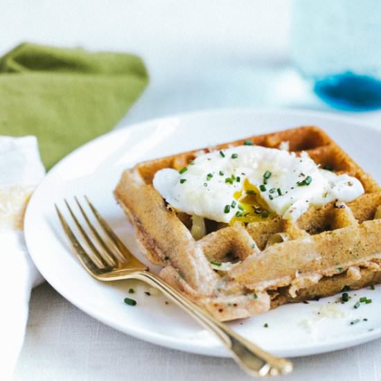Whole Wheat Chive Waffles