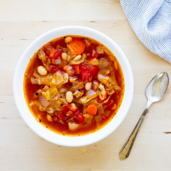 Easy White Bean Cabbage Soup