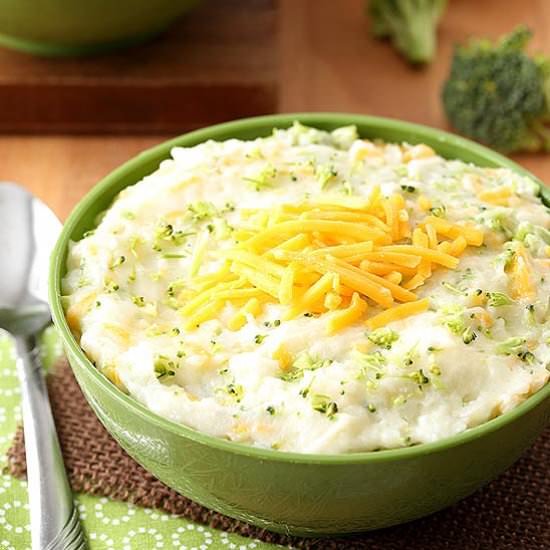 Broccoli and Cheese Mashed Potatoes