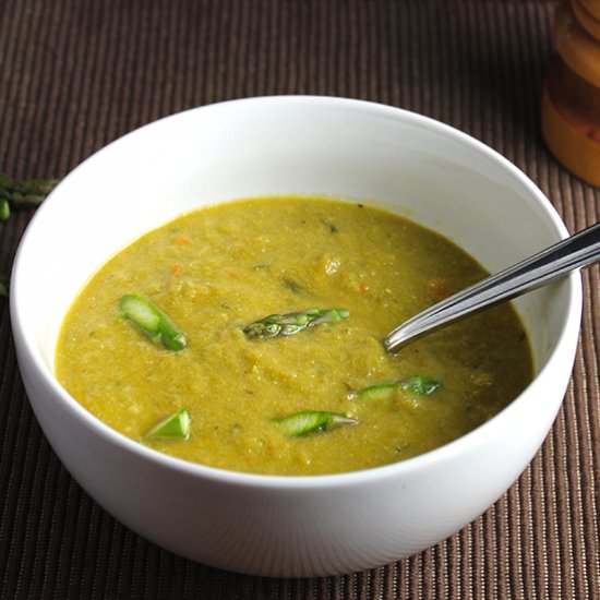 Lightened Cream of Asparagus Soup