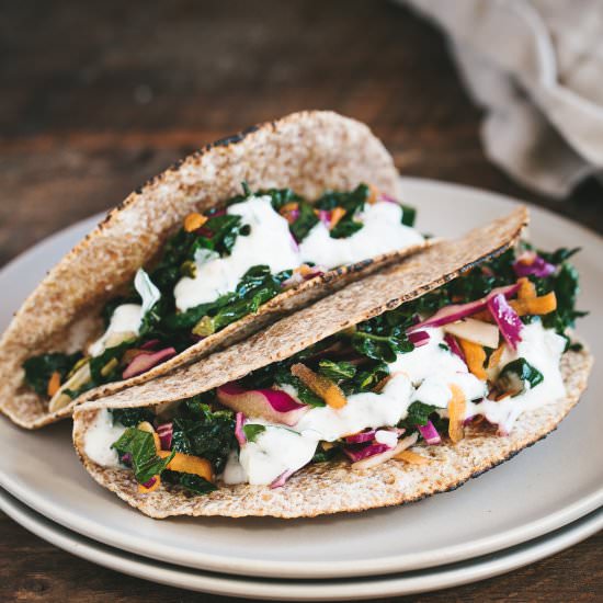Kale Salad Tortillas