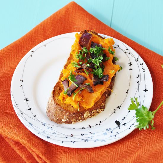 Savory Sweet Potato Bruschetta