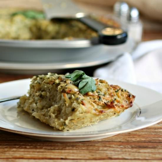 Cheesy Potato and Parsnip Kugel