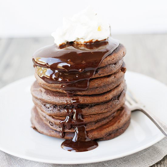 Thin Mint Pancakes