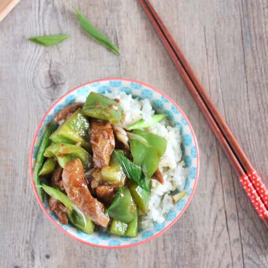 Stir Fried Taiwanese Veggie Beef