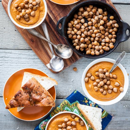 Spicy Almond and Carrot Soup