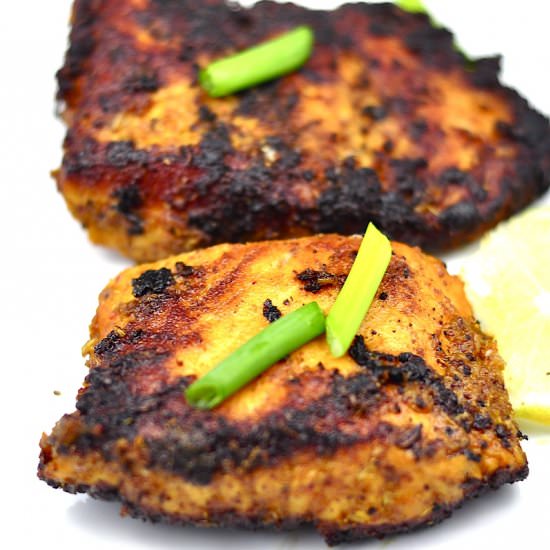 Spicy Pan Seared Salmon