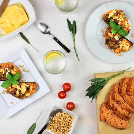 Gourmet Beans on Toast with Chorizo