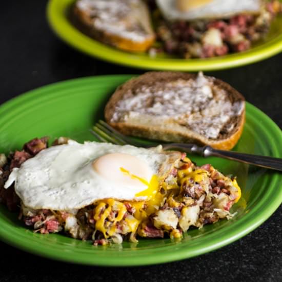 Cheesy Corned Beef Hash