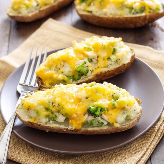 Broccoli, Cheddar, Chicken Potatoes