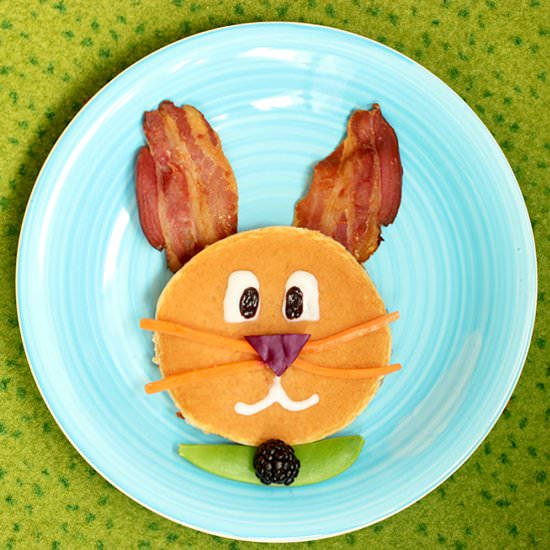 Easter Bunny Breakfast Pancake