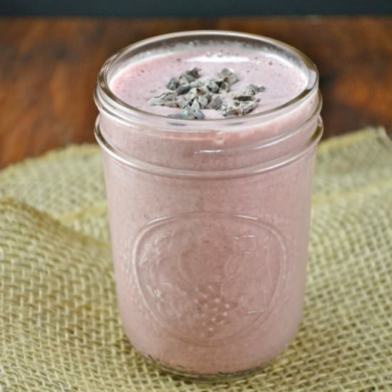 Strawberry Cacao Protein Smoothie