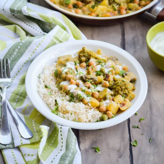 Indian Green Chickpea Curry